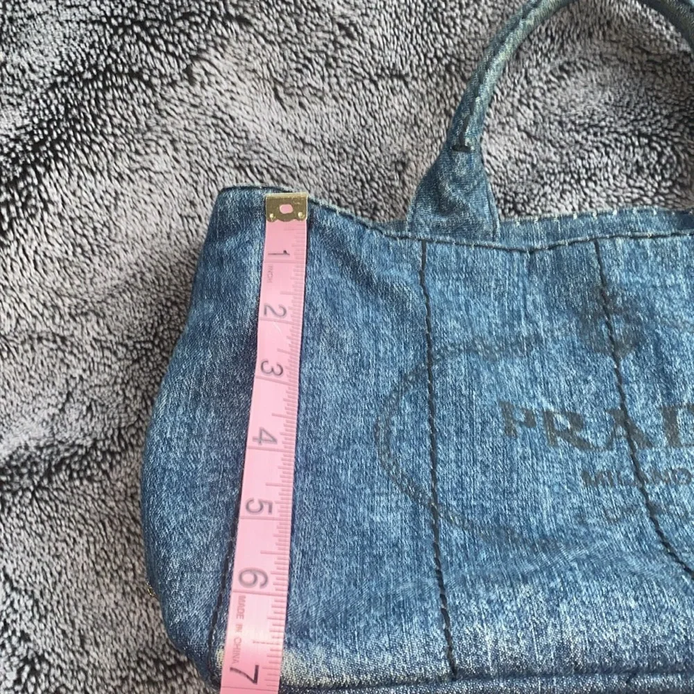 Prada Blue Denim Satchel - Picture 12 of 14